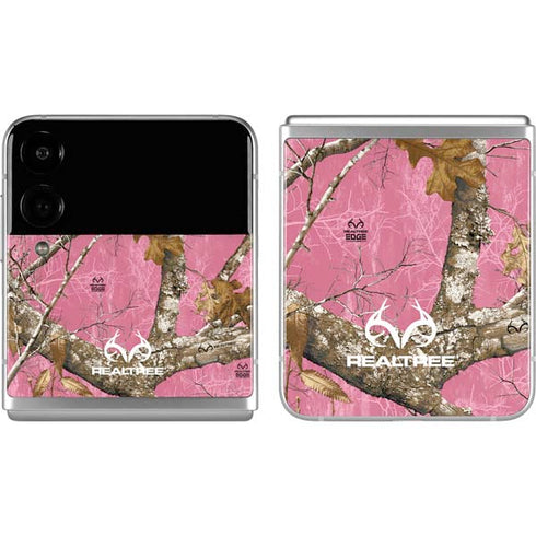 RealTree Edge Pink Camo Galaxy Z Flip4 5G Skin